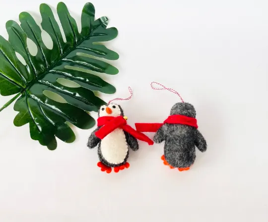 Felt Penguin Ornaments