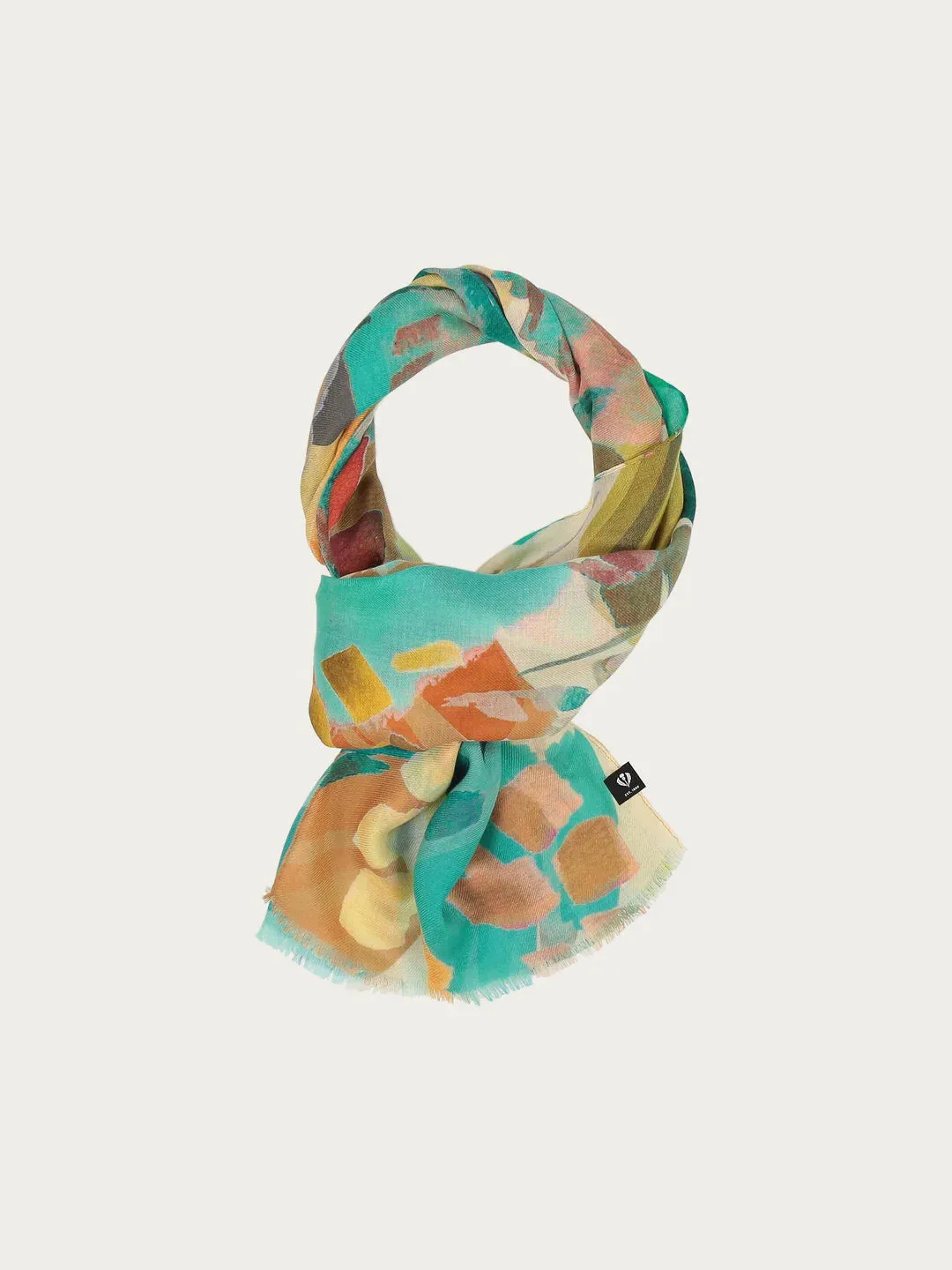 Fraas Sustainability Edition - Scarf With Abstract Floral Design