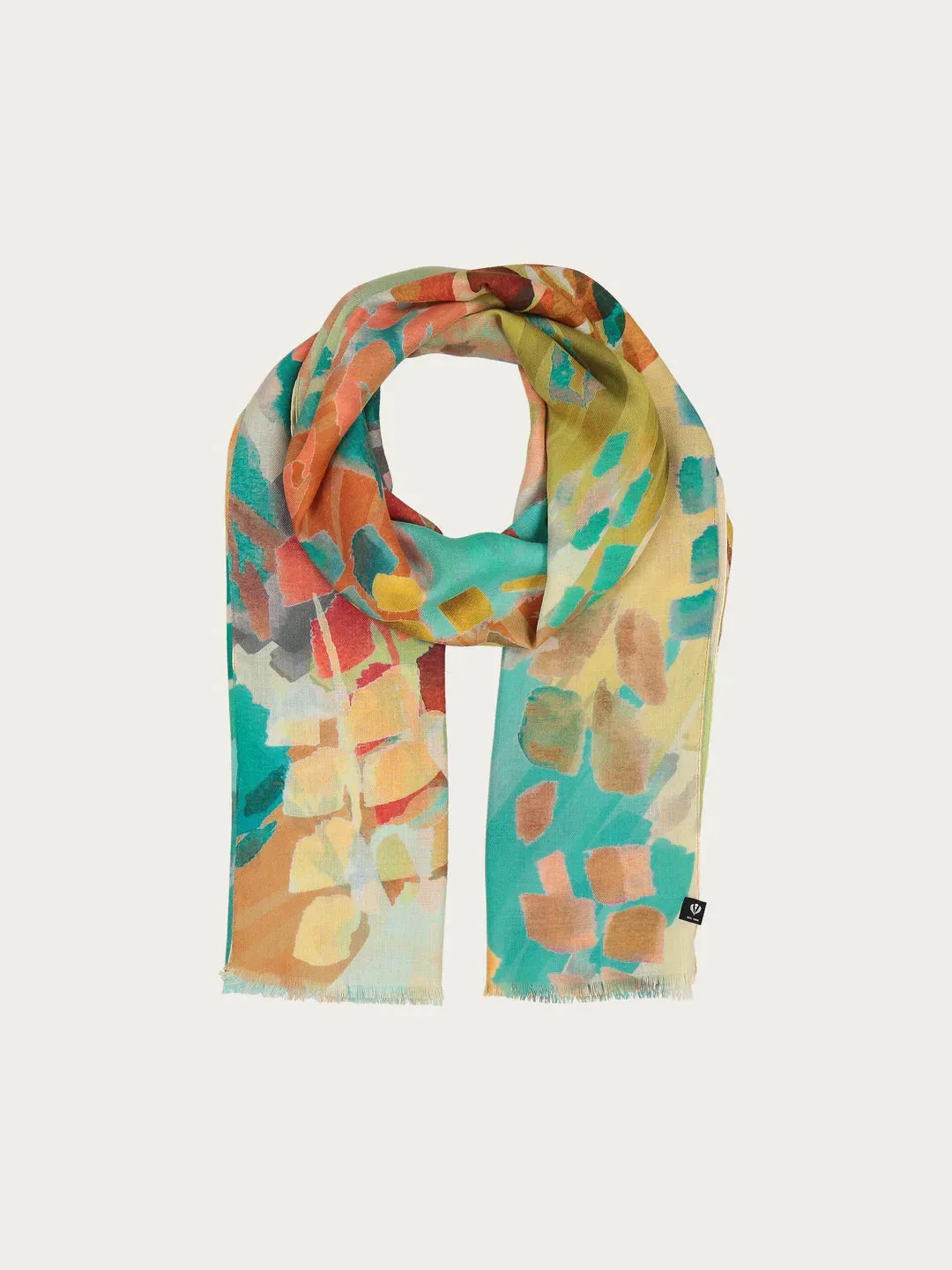 Fraas Sustainability Edition - Scarf With Abstract Floral Design