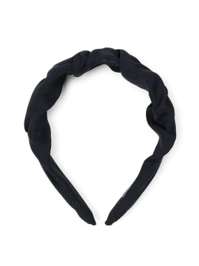 Frannie Black Fabric Headband