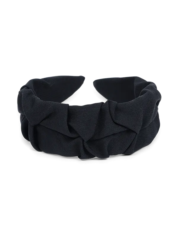 Frannie Black Fabric Headband