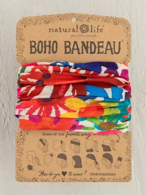 Full Boho Bandeau® Headband - Bright Floral Garden