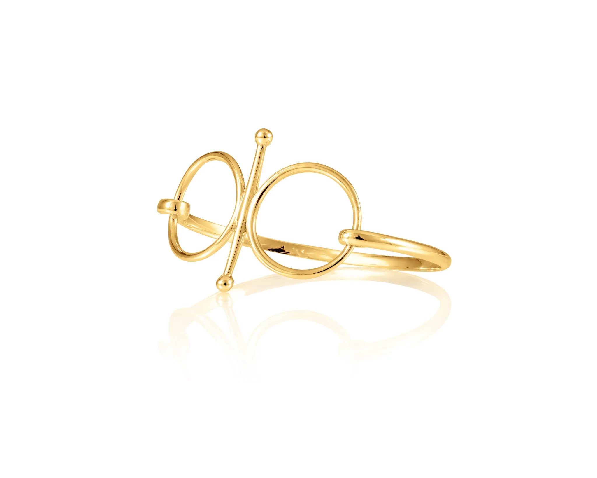 Fulmer Snaffle Bit Bangle | Gold