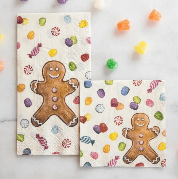 Gingerbread Napkins (Choose Size)