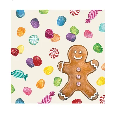 Gingerbread Napkins (Choose Size)