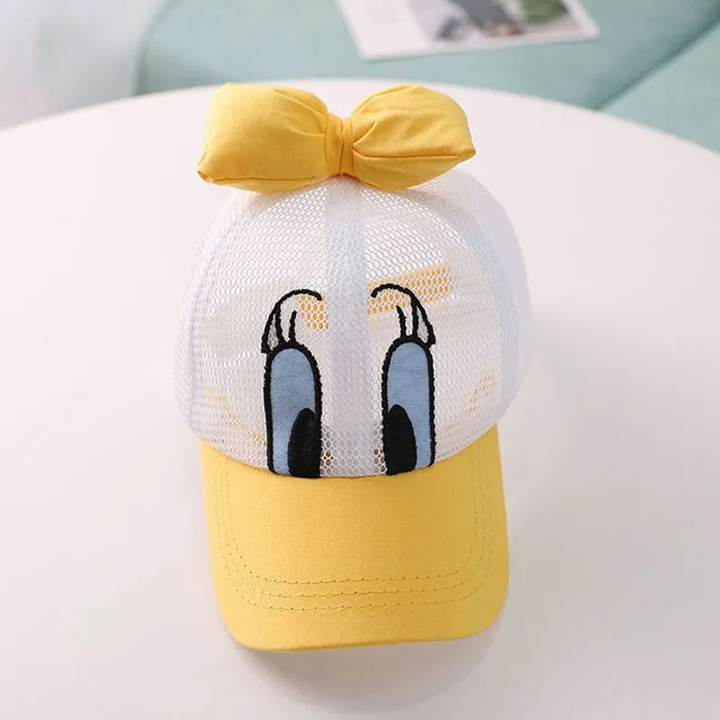 Girls And Boys Big Bow Ducky Cap - ONLY 4 LEFT !!!