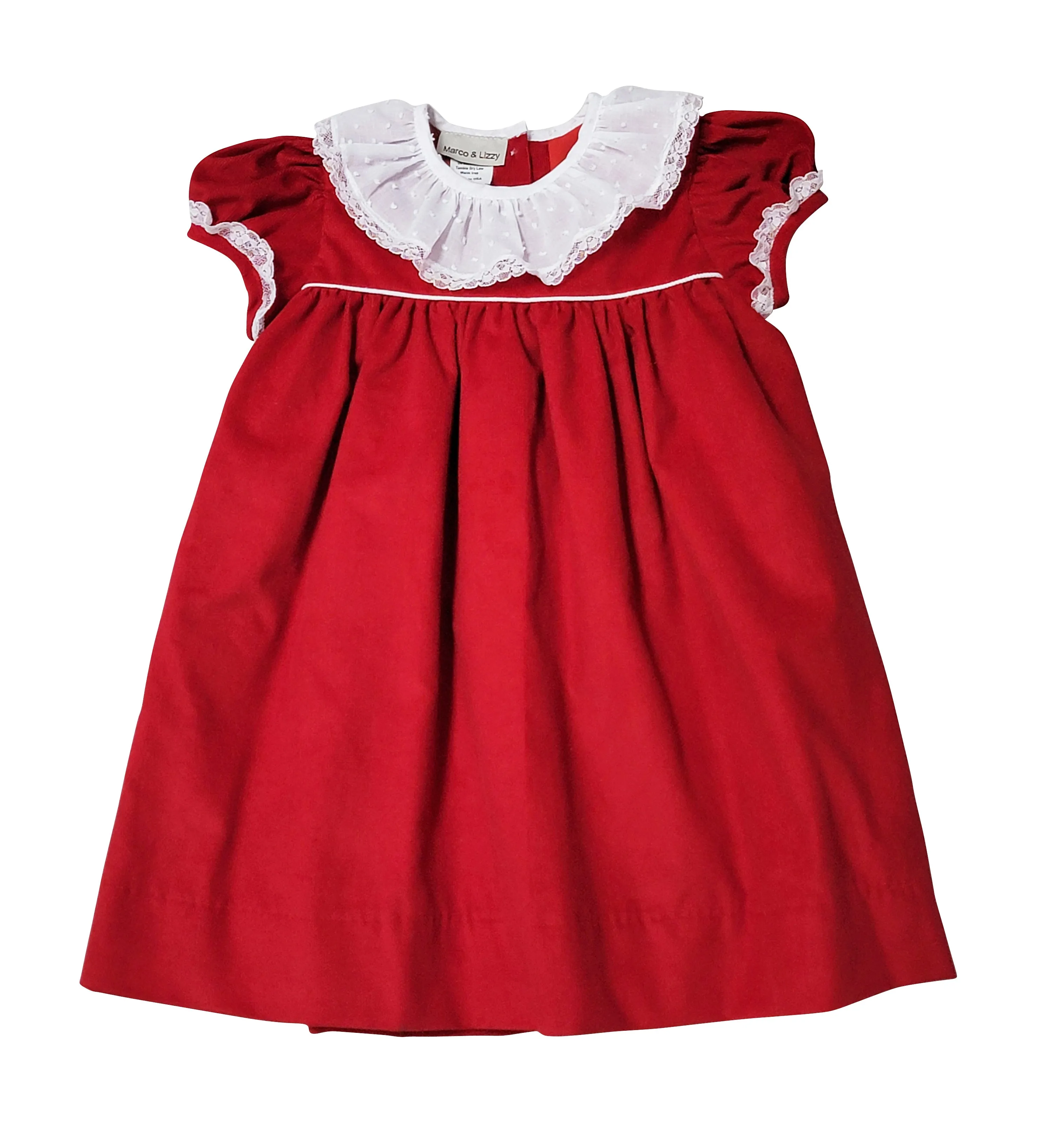 Girl's "Red Christmas" Corduroy Float Dress