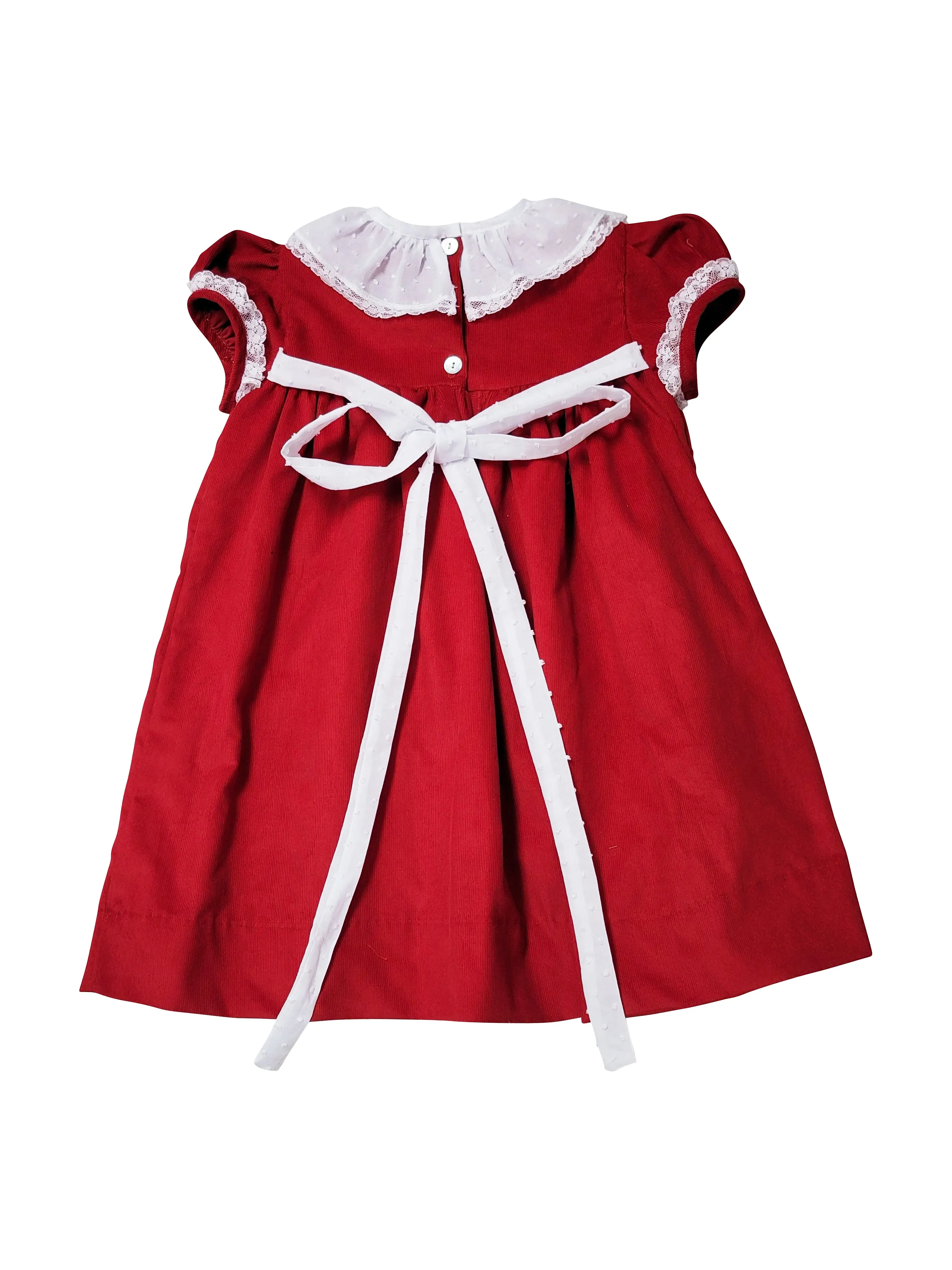 Girl's "Red Christmas" Corduroy Float Dress