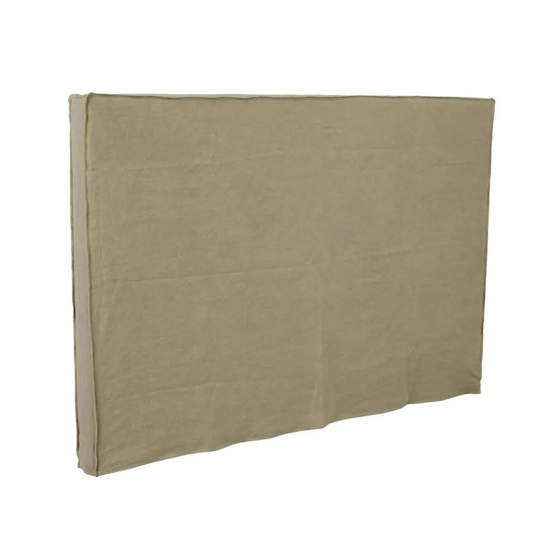 GlobeWest | Vittoria Slip Cover Bedhead | Olive