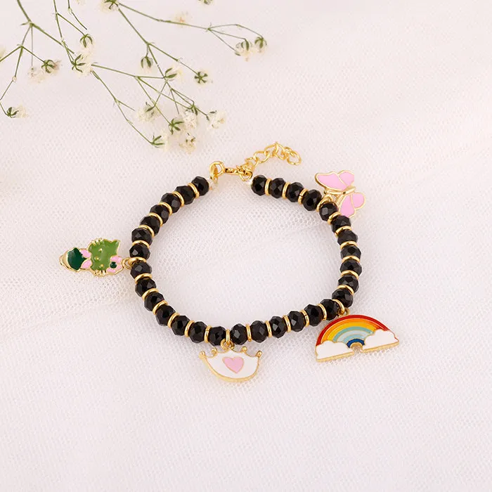 Golden Colourful Charm Infant Bracelet (0-18 months)