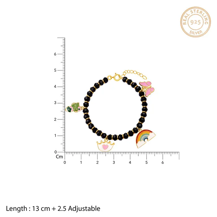 Golden Colourful Charm Infant Bracelet (0-18 months)