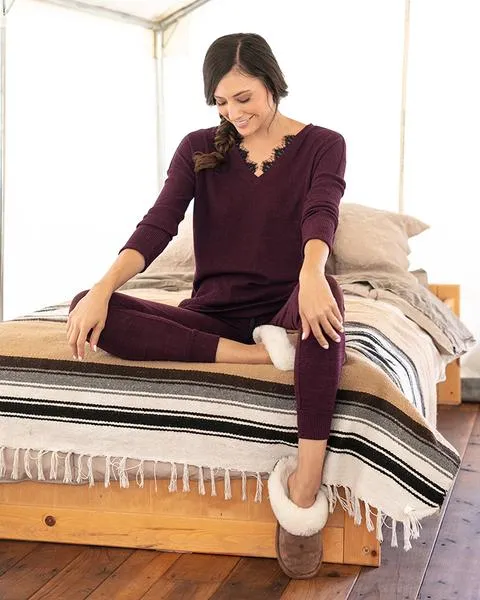 Grace & Lace Snow Day Sweater (Wine)