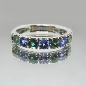 Half Eternity Gemstone Ring