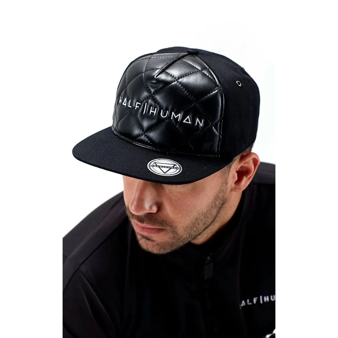 Half Human Quilted Snapback Hat