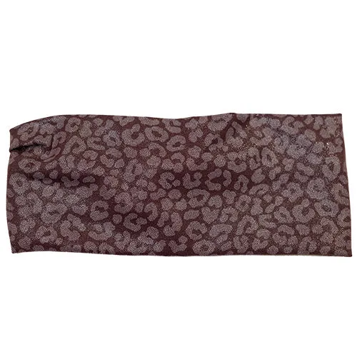 Headband - Leopard | Burgundy