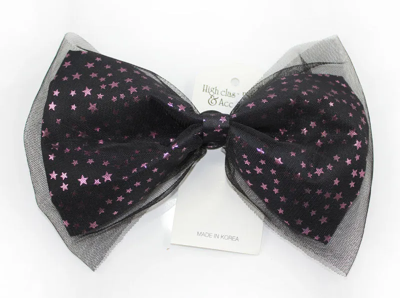 Hot Pink Star Big Bow Headpiece