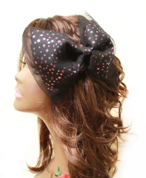 Hot Pink Star Big Bow Headpiece