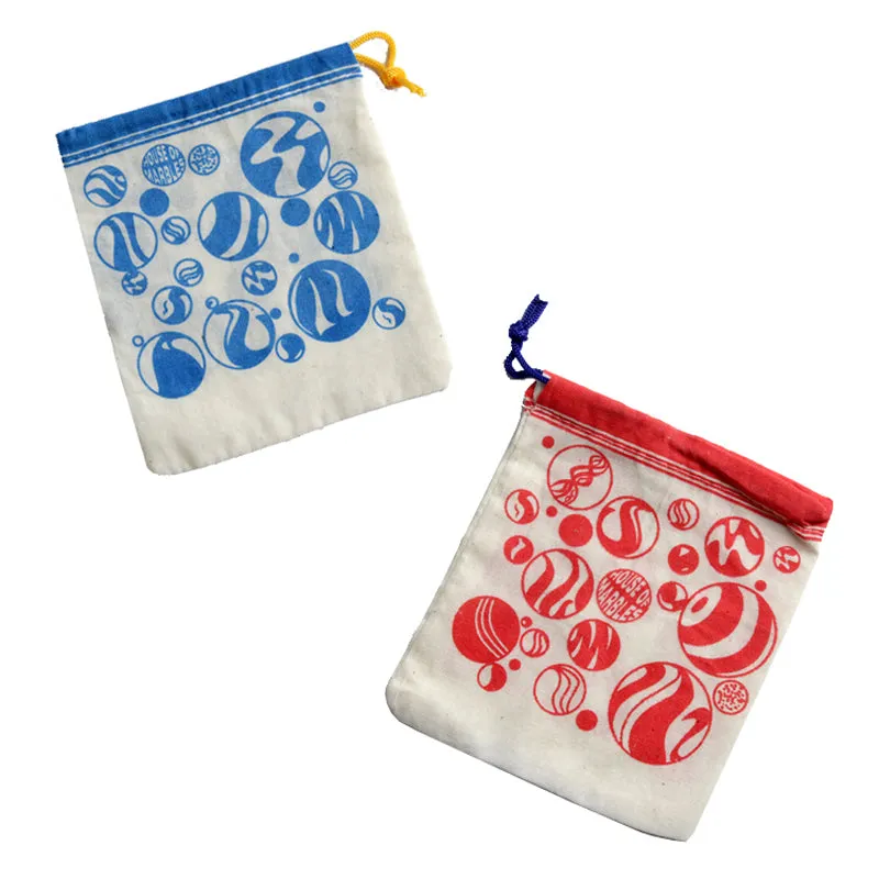 House of Marbles Cotton Printed Marble Bag (1pc)