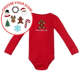 Infant Make It Yours™ Christmas Icon Long Sleeve Onesie