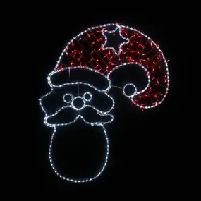 LED Twinkle Ropelight Santa Head