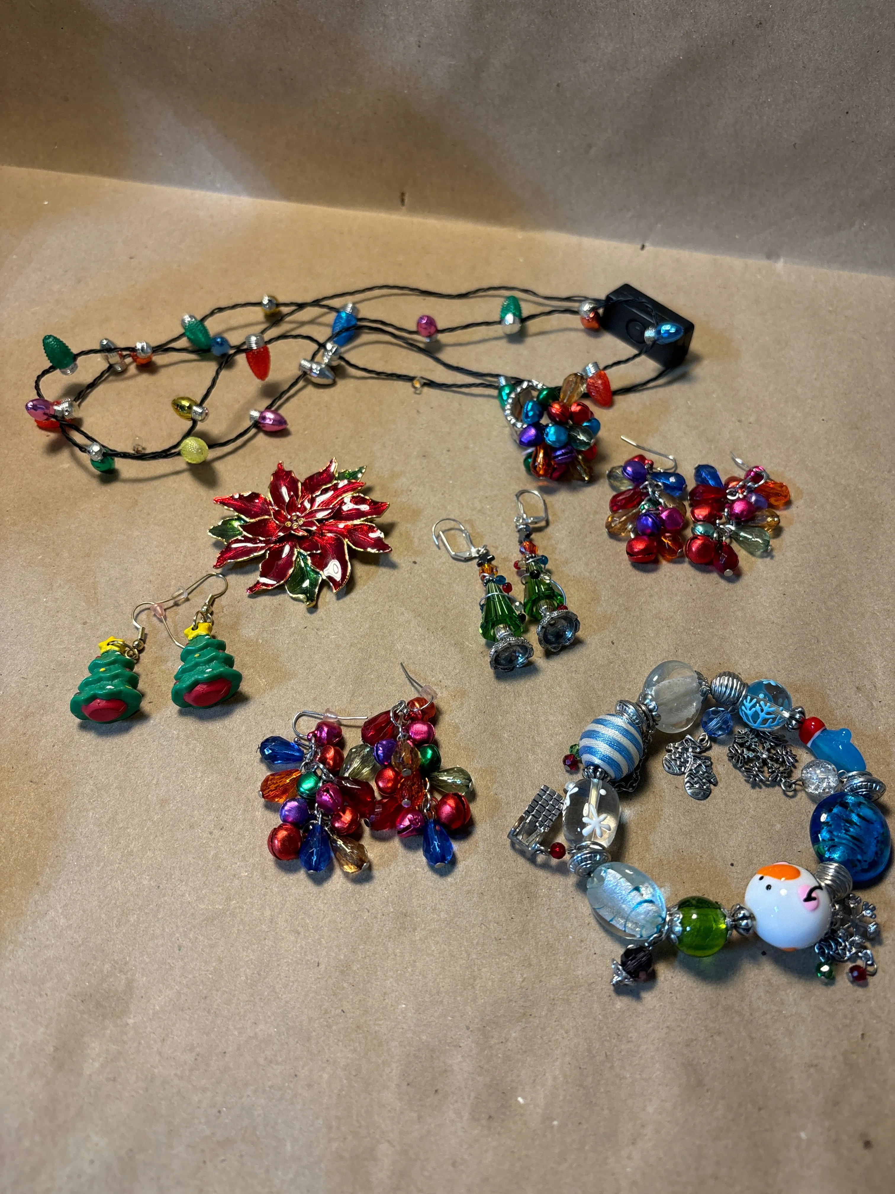 Lot of Christmas Jewelry