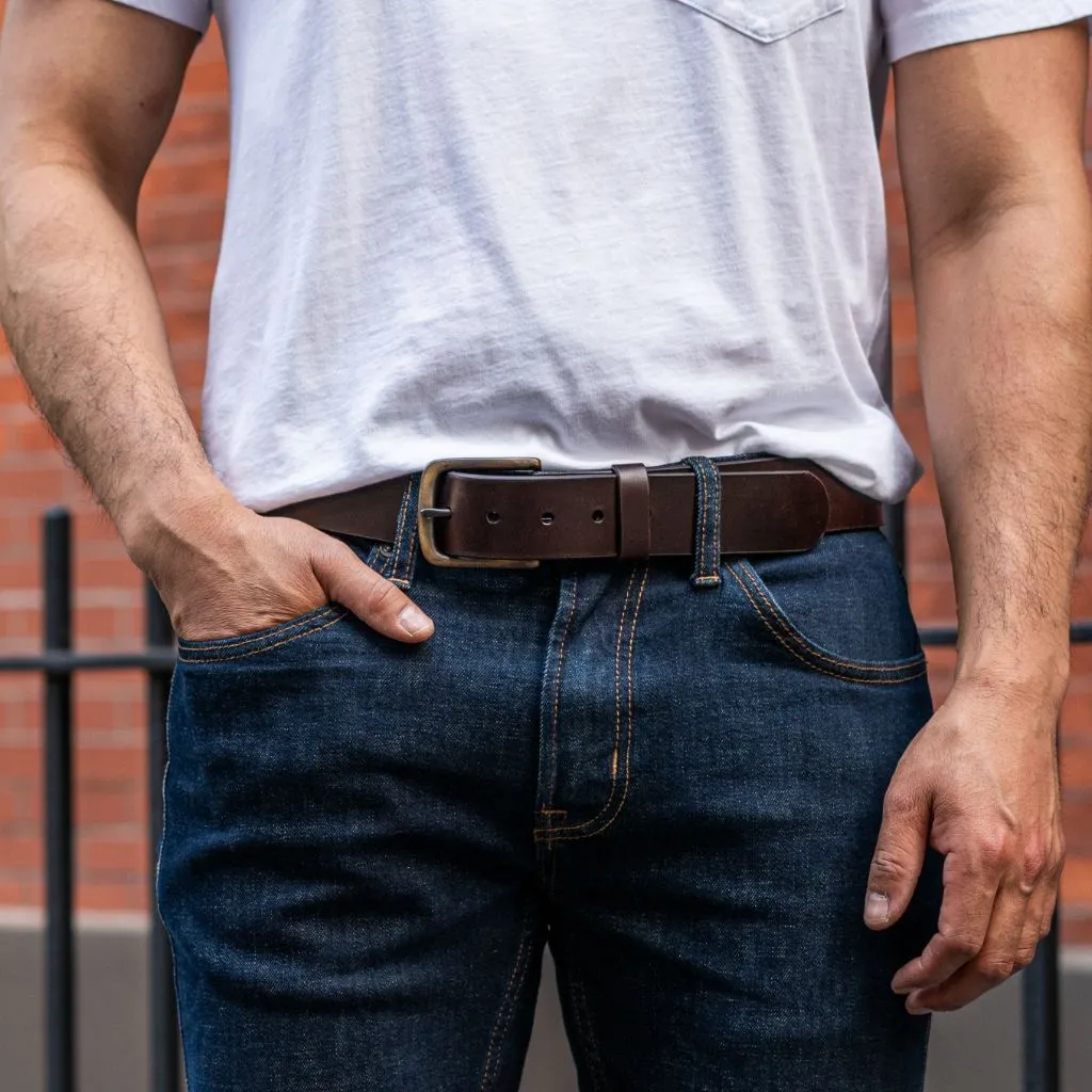 Men's Heritage Leather Belt | Brown