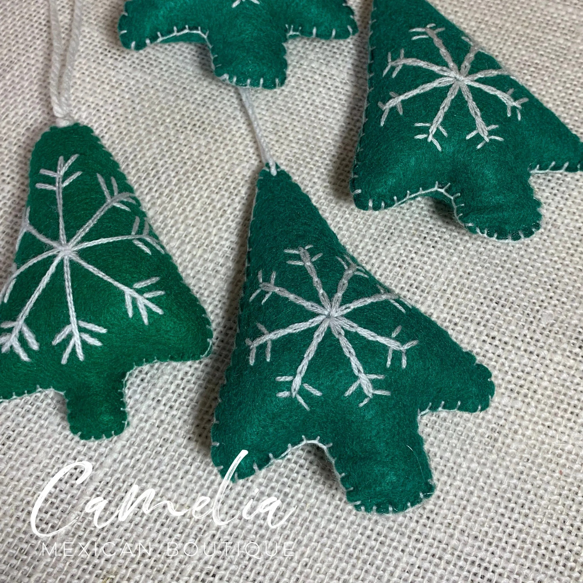 Mexican Felt Ornament Christmas Tree Large