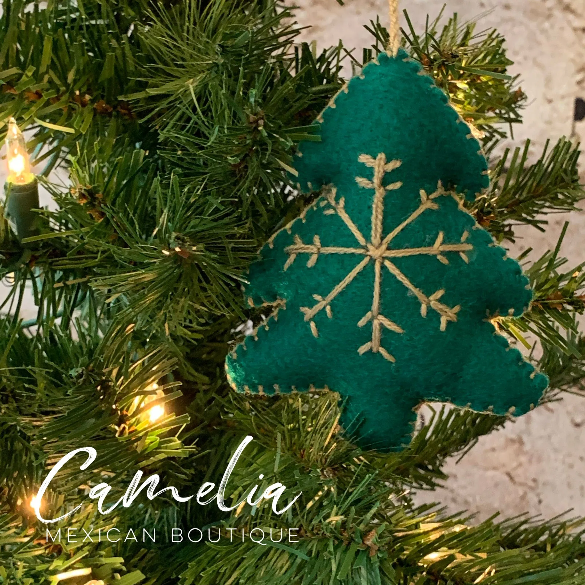 Mexican Felt Ornament Christmas Tree