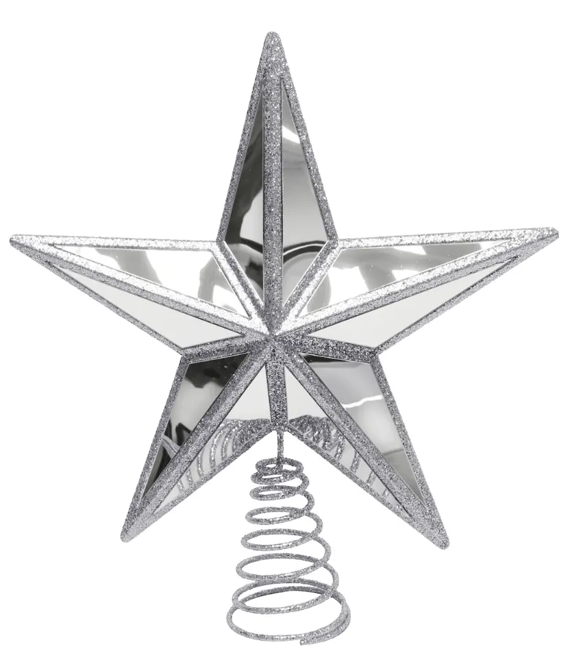 Mirror Glitter Star Topper 2 Asst (30.5cm)