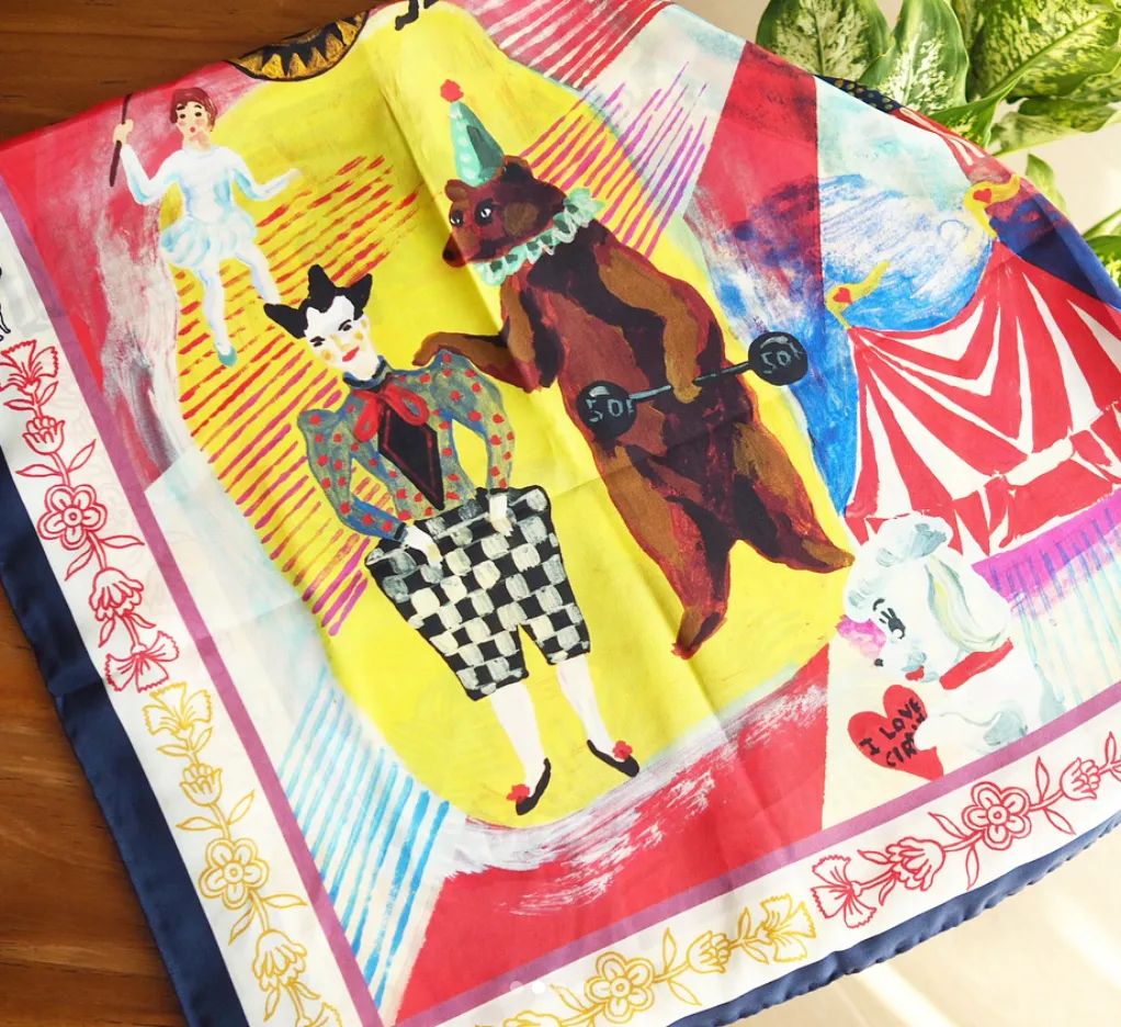 NL - Silk Scarf Circus