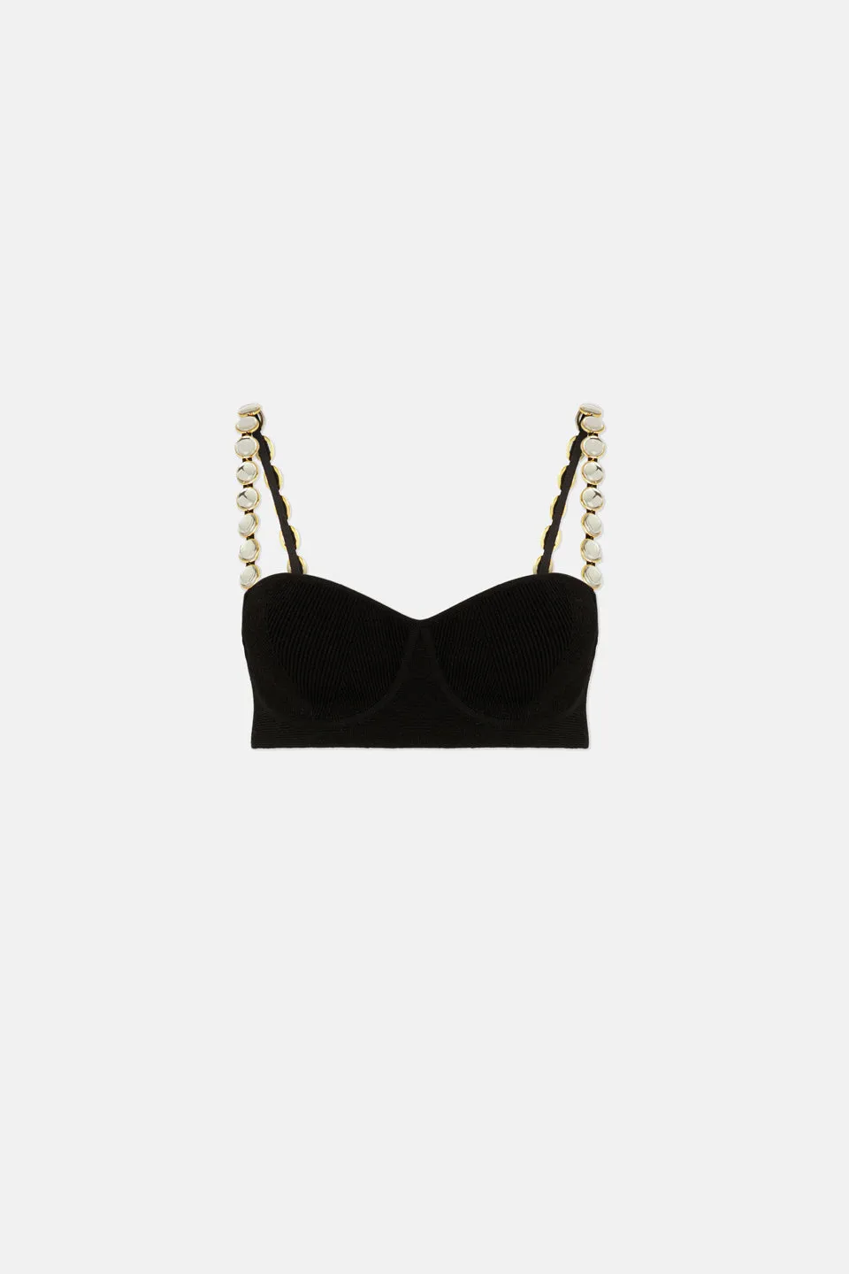 Nyx Globe Chain Bralette - Black