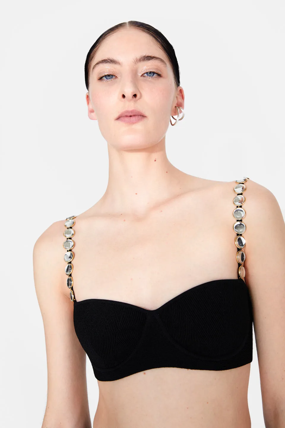 Nyx Globe Chain Bralette - Black