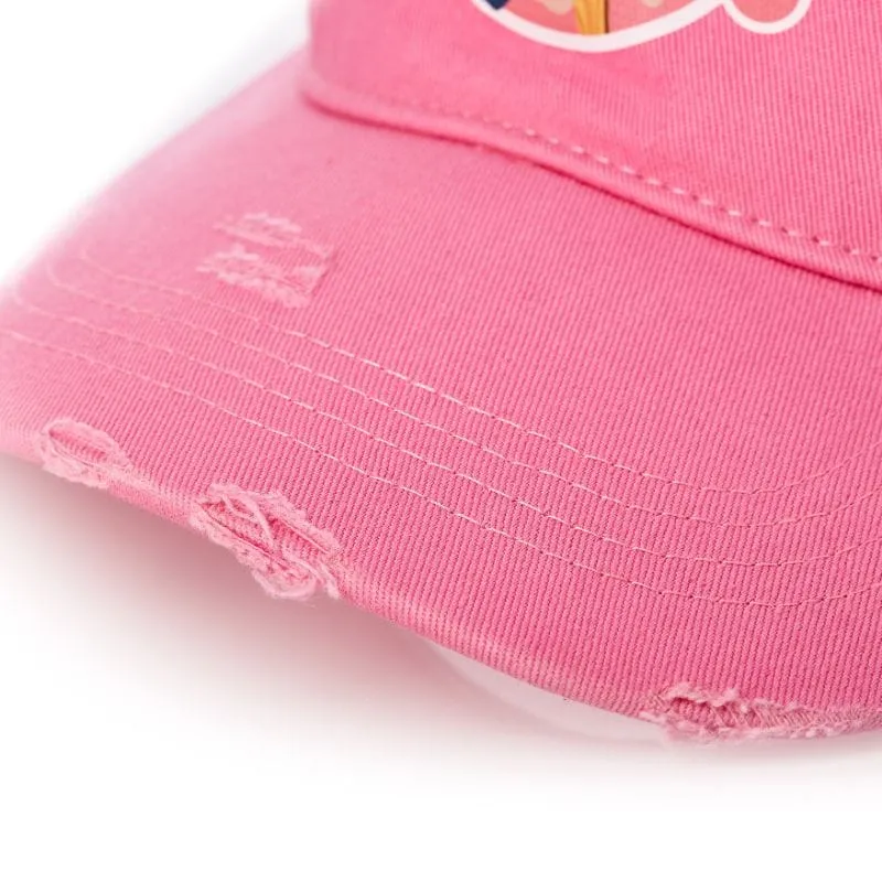 Official Sonic the Hedgehog Ice Cream Distressed Pink Trucker Hat