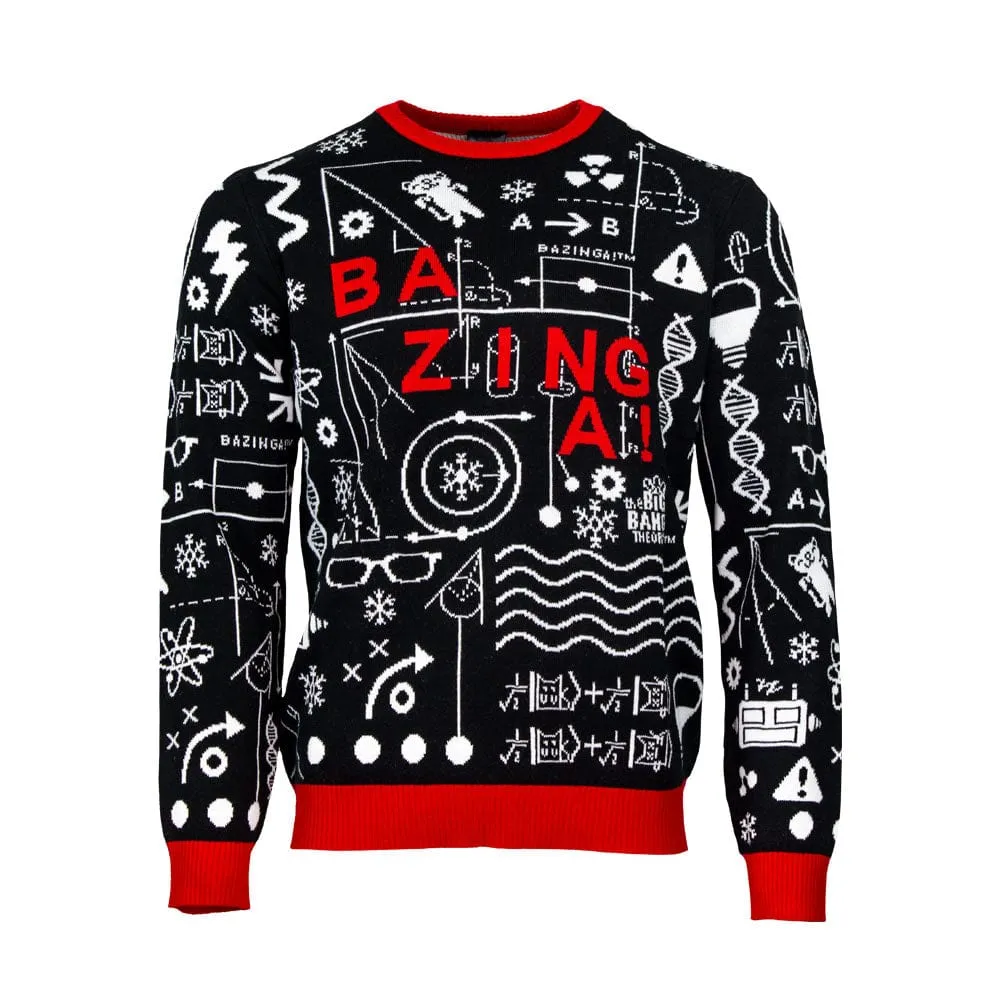 Official The Big Bang Theory ‘Bazinga’ Christmas Jumper / Ugly Sweater