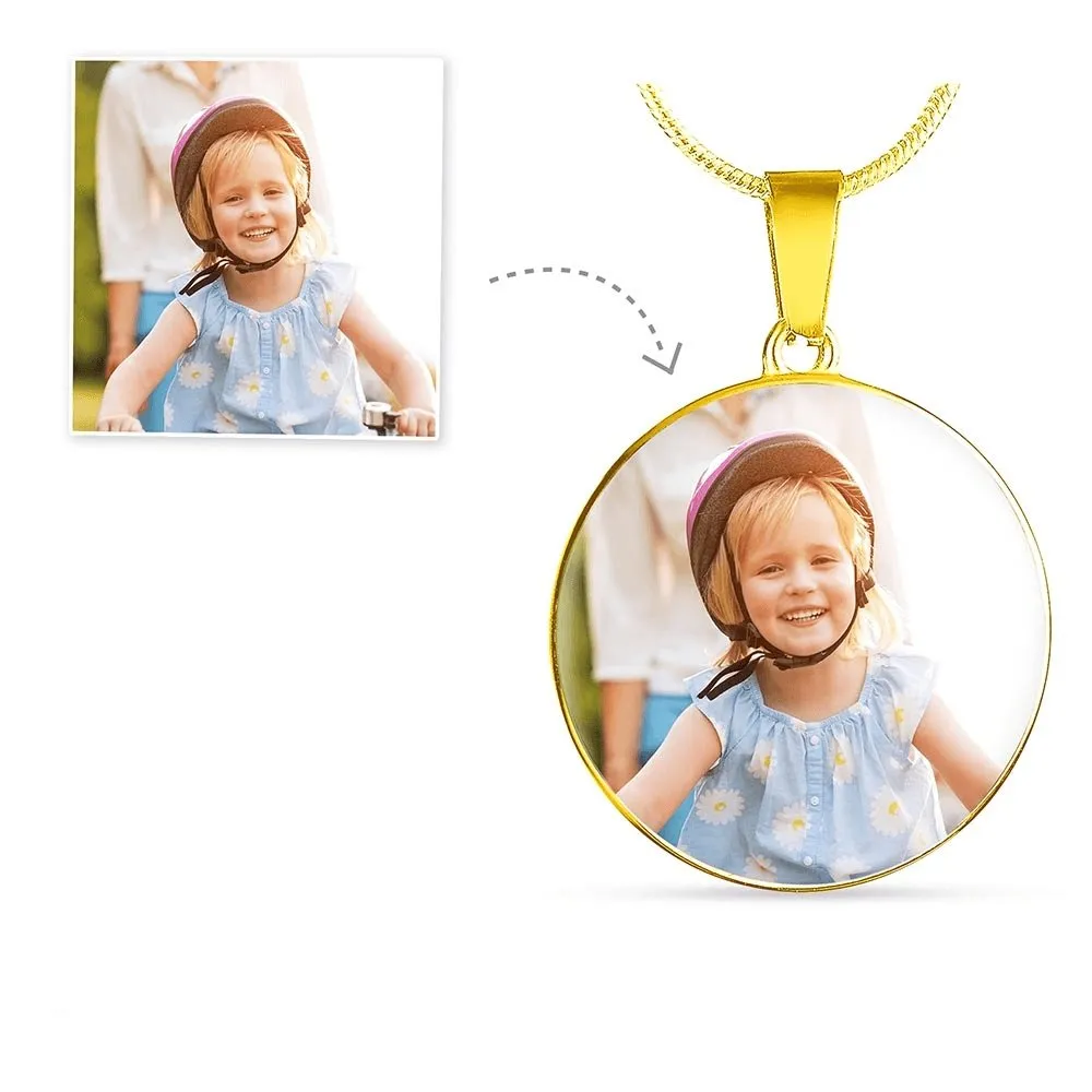 PEAK Round Photo Necklace