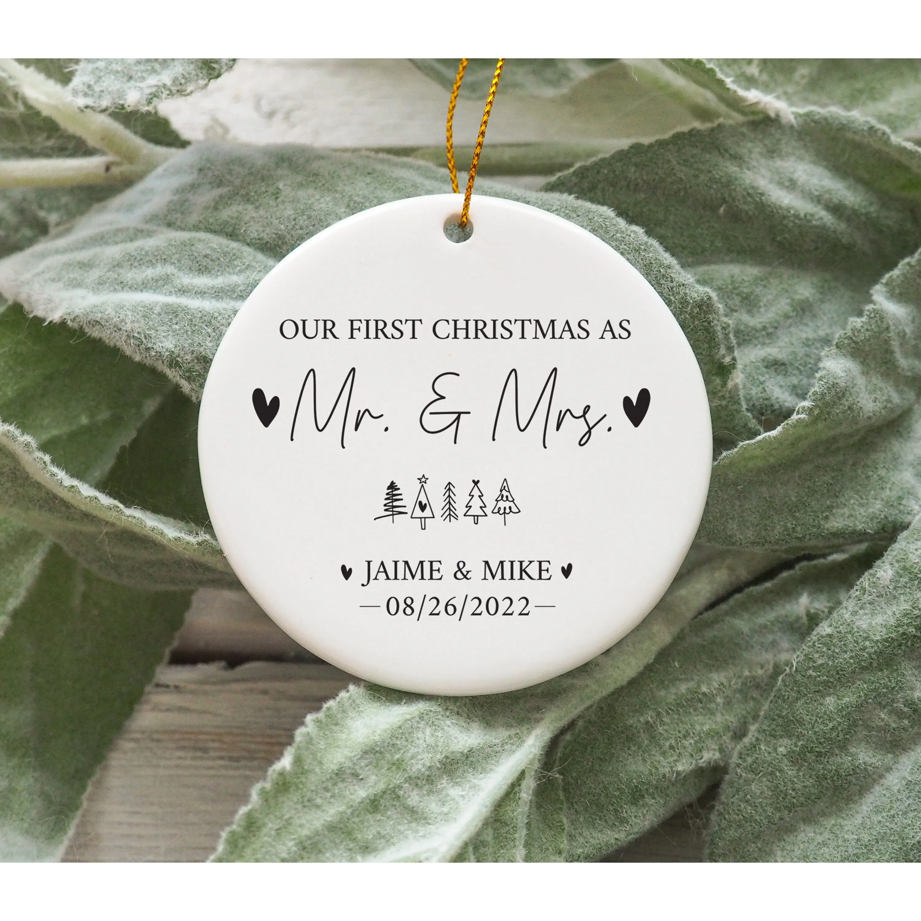 Personalized Mr. & Mrs. Ornament