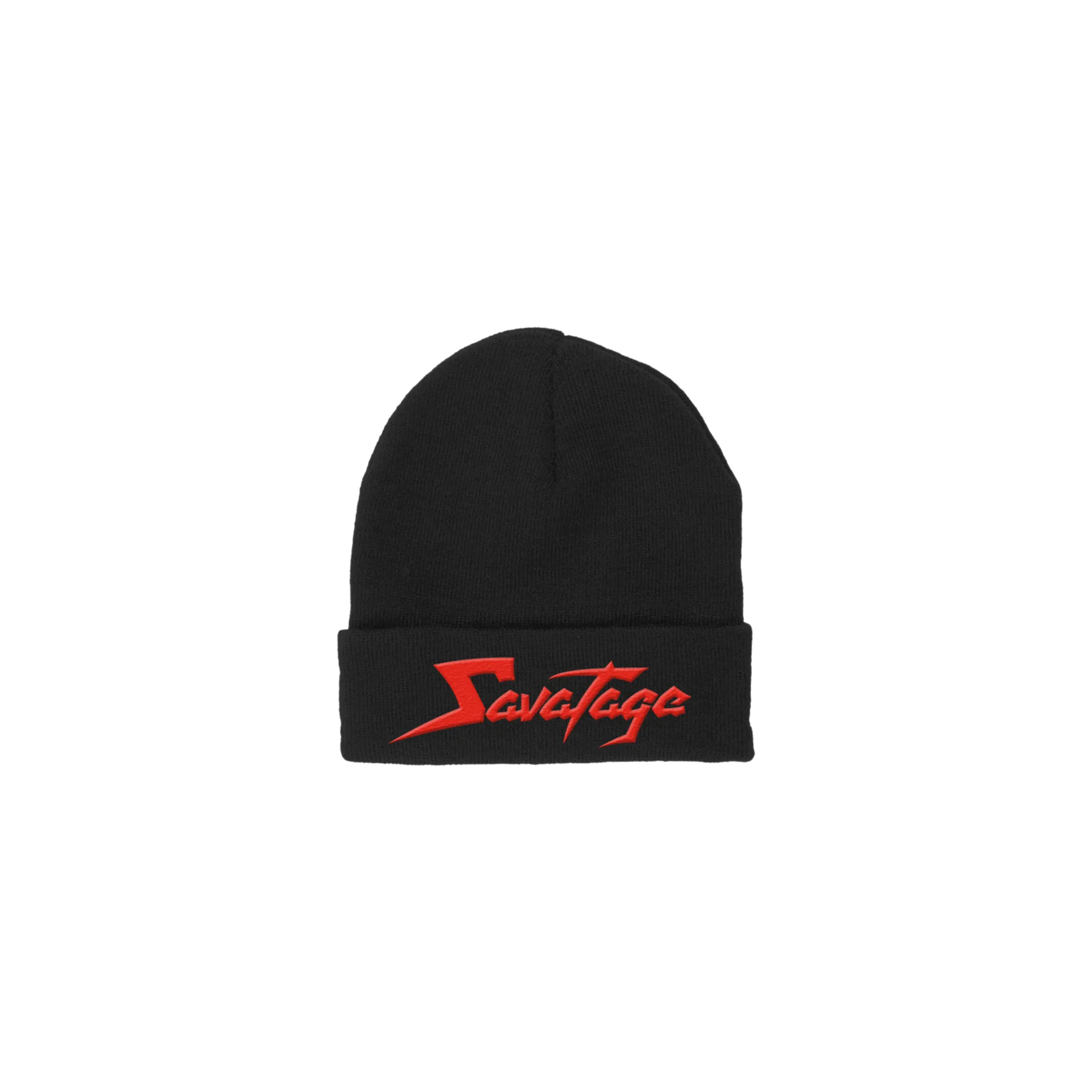 Red Savatage Logo Beanie - Black