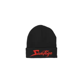 Red Savatage Logo Beanie - Black