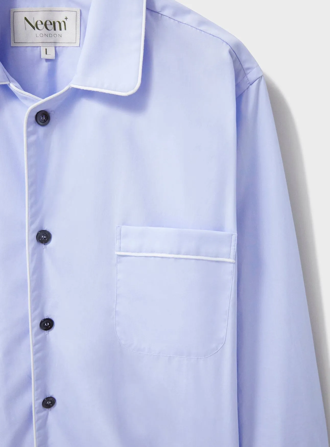 Regenerative Cotton Poplin Sky PJ Shirt