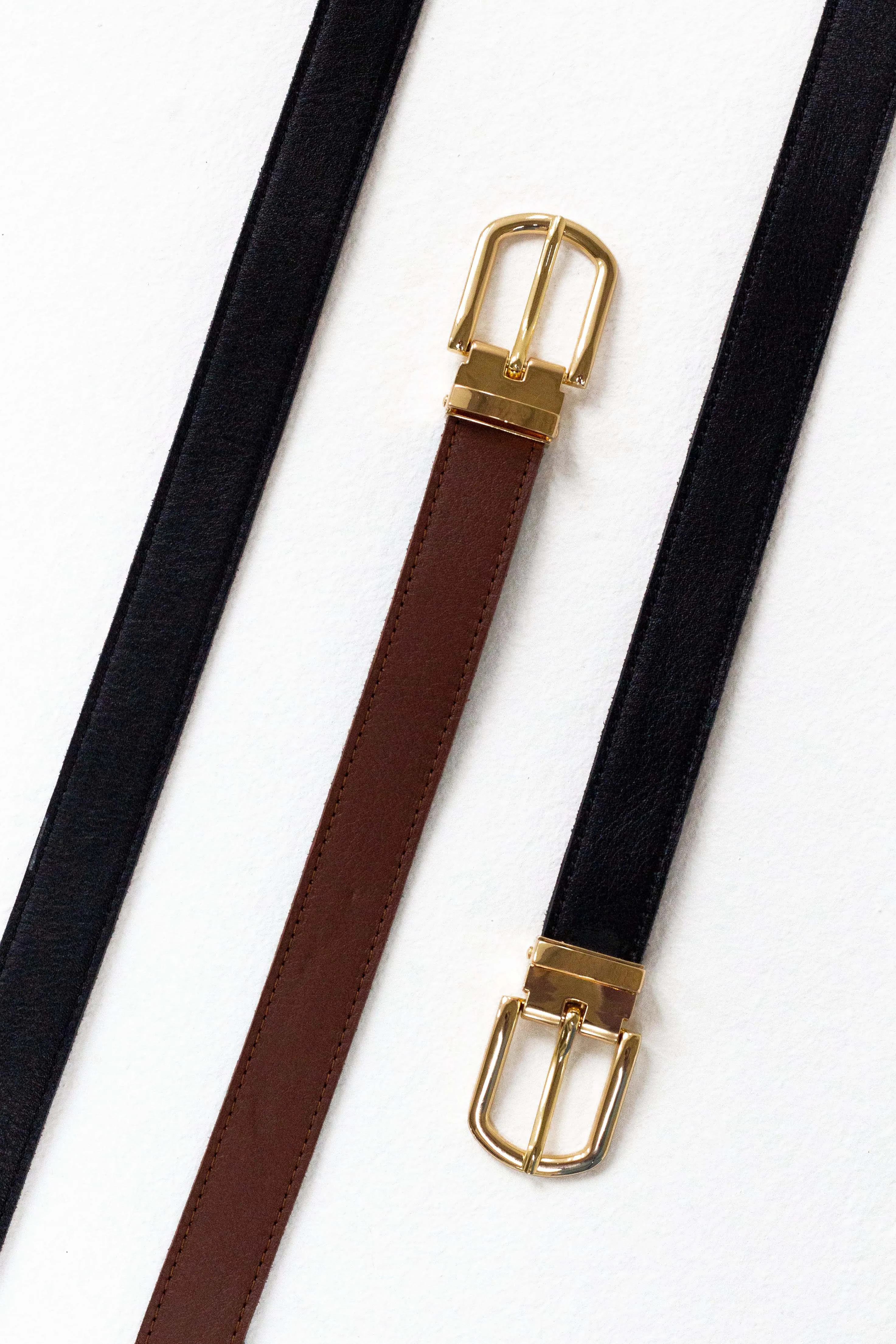 Reversible Belt | Black and Toffee