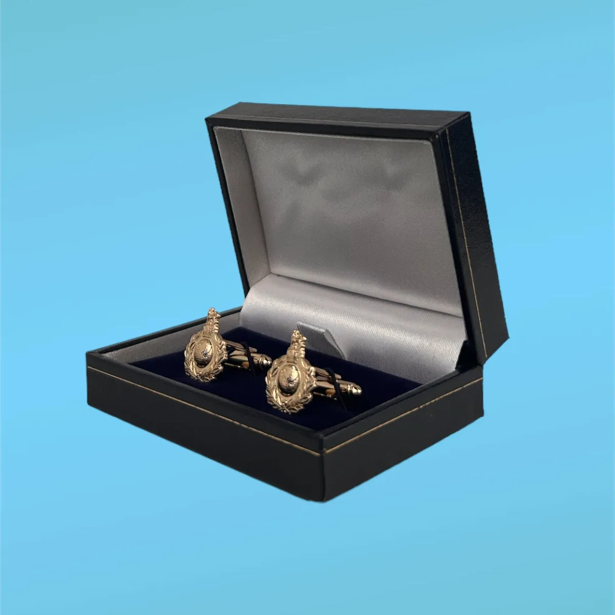 Royal Marine Globe and Laurel Cufflinks - Gold