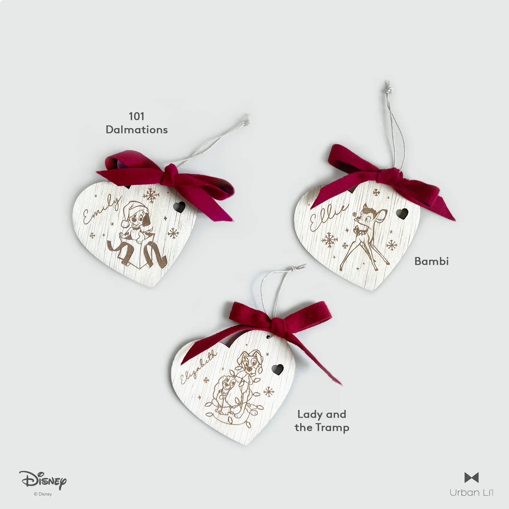 Rustic Woodland Disney Animals Ornament