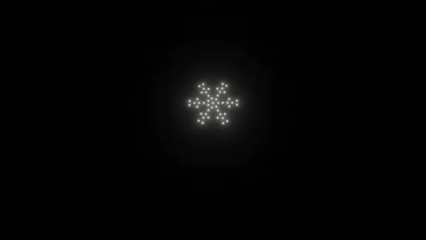 Snowflake animation - 50 drones