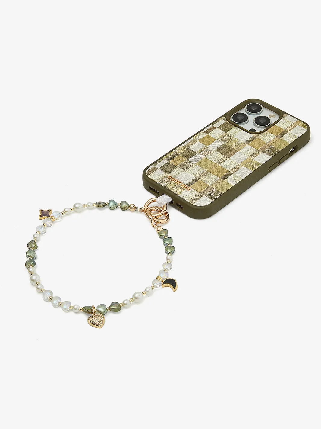 Stunning Phone Case Wrist Strap with Double Ring