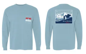 The Christmas Cowboy Long Sleeve Pocket Tee