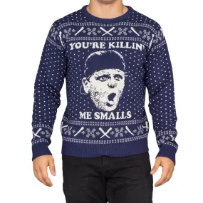 The Sandlot You're Killing Me Smalls Navy Ugly Christmas Sweater