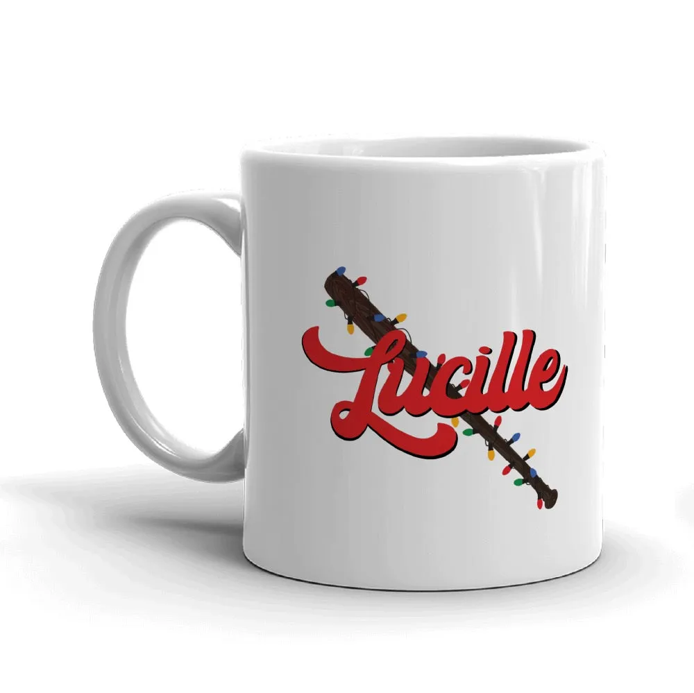 The Walking Dead Lucille Christmas Bat White Mug