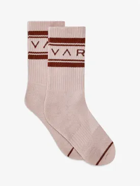 Varley Astley Active Sock - Rose Smoke/Pink Clay - S/M