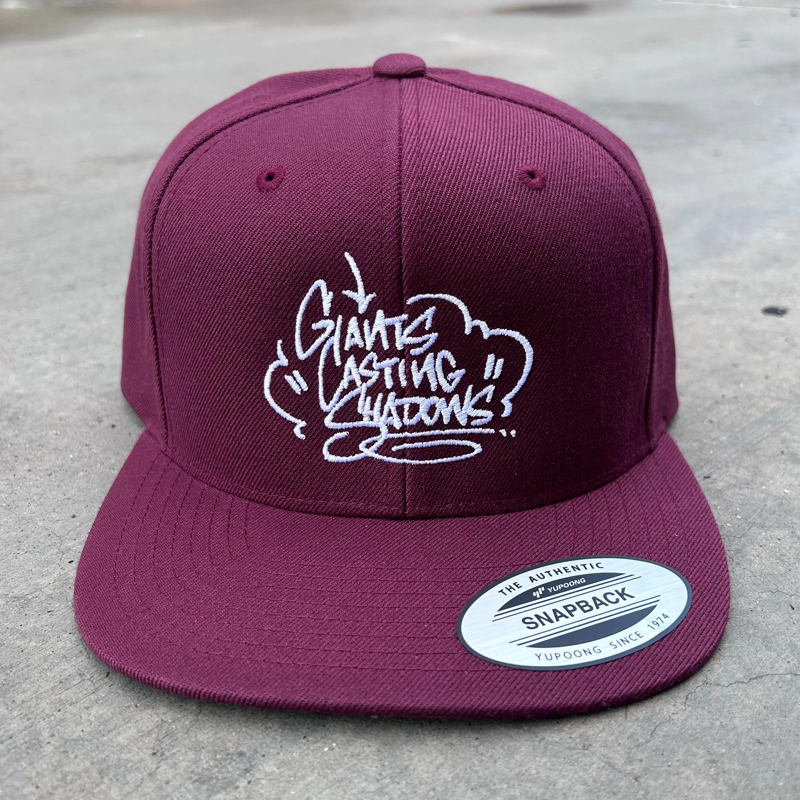 XPLODE tag hat (burgundy)